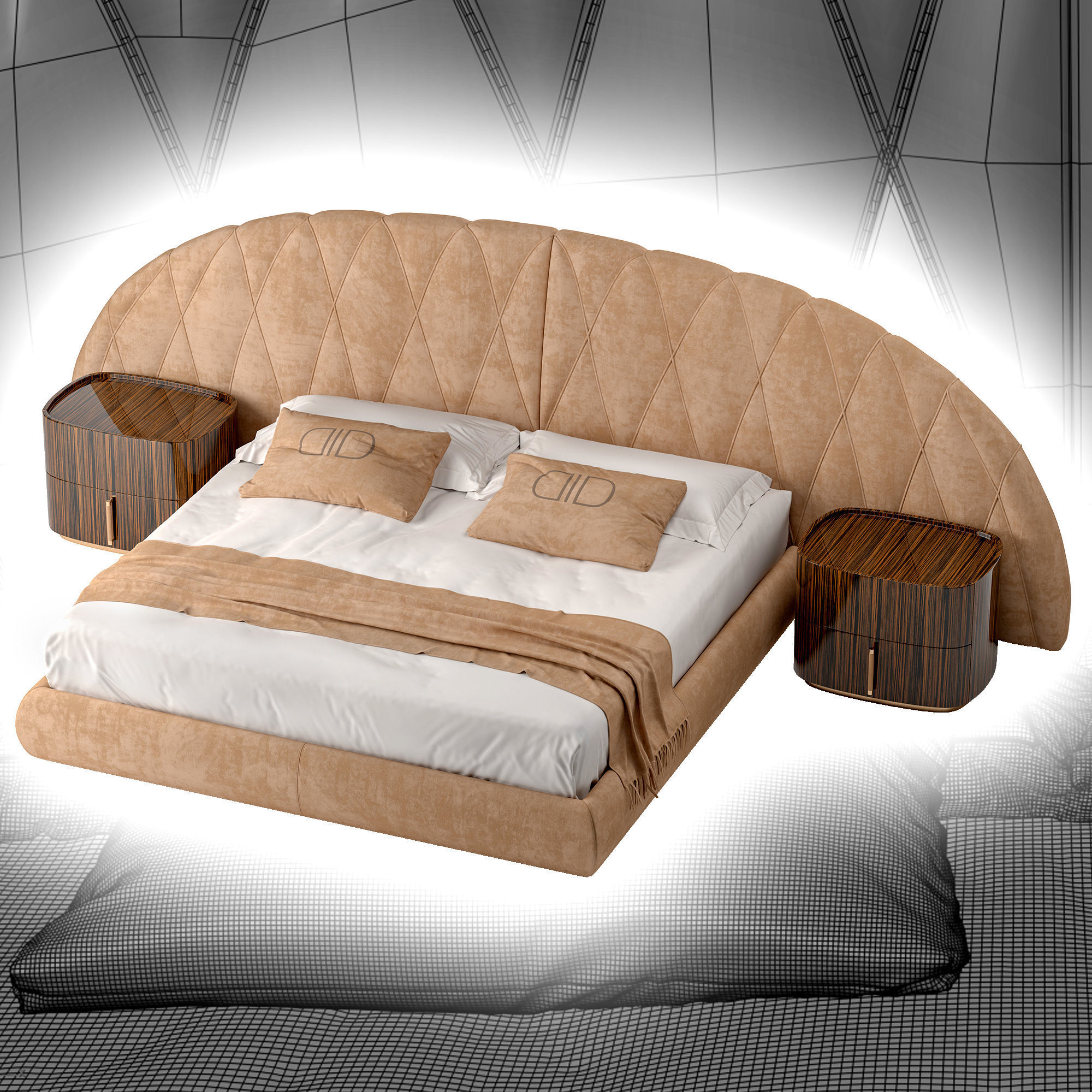 Bed Ulisse-Daytona 3D model_2