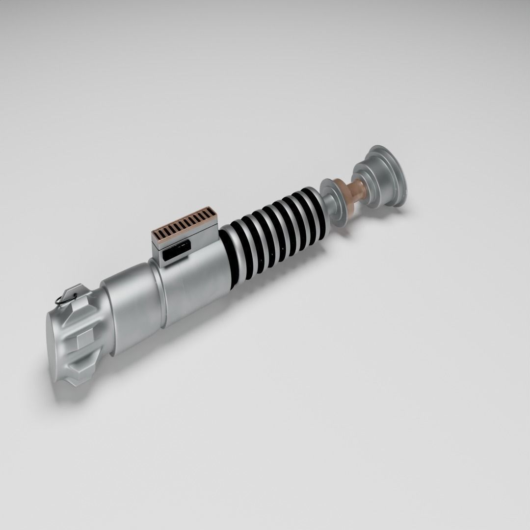 Luke Skywalkers Lightsaber Free 3D model_2