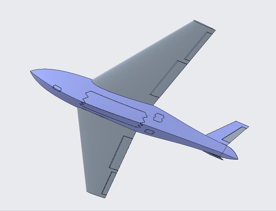 Unmanned Combat Aerial Vehicle- UCAV 3D model_1