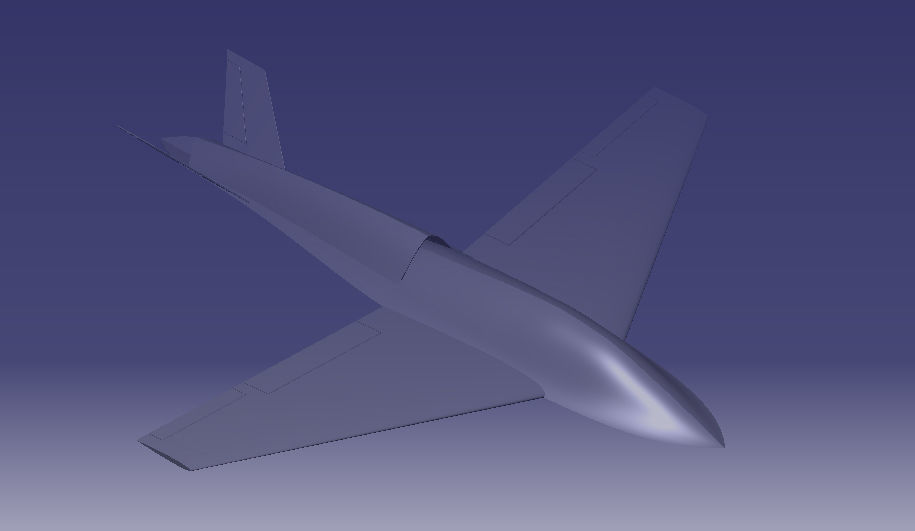 Unmanned Combat Aerial Vehicle- UCAV 3D model_8