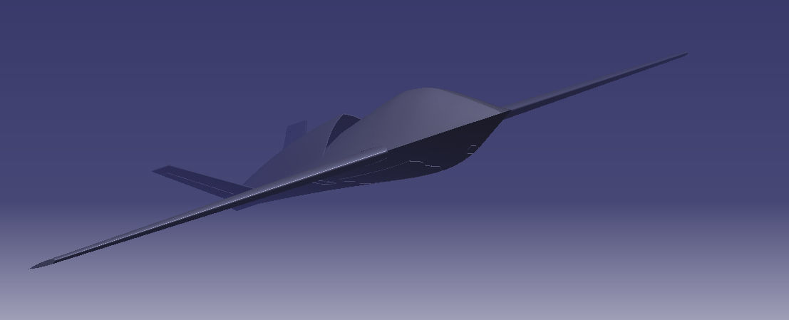 Unmanned Combat Aerial Vehicle- UCAV 3D model_2