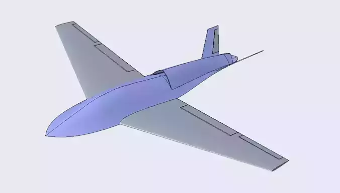 Unmanned Combat Aerial Vehicle- UCAV 3D model