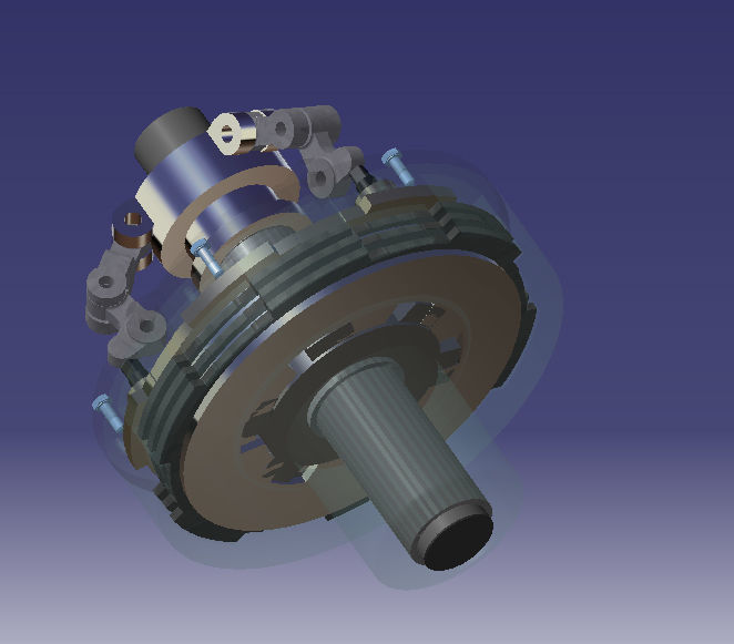 Automobile Clutch-Assembly 3D model_4