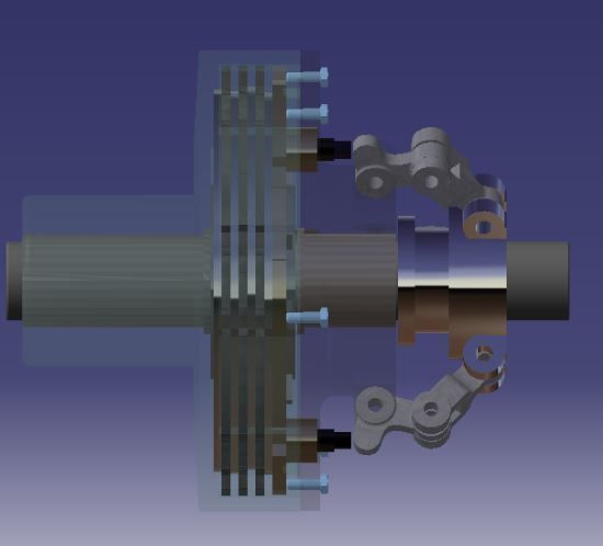 Automobile Clutch-Assembly 3D model_1