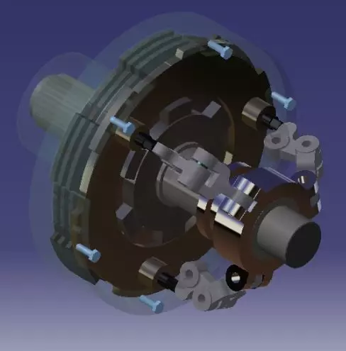 Automobile Clutch-Assembly 3D model_0
