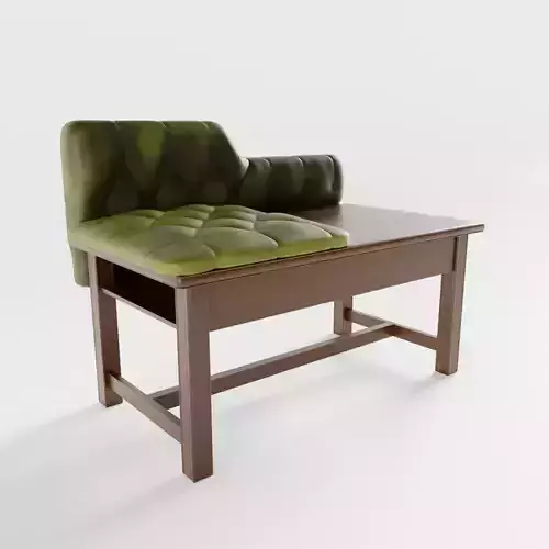 Vintage Telephone Table Seat 3D model