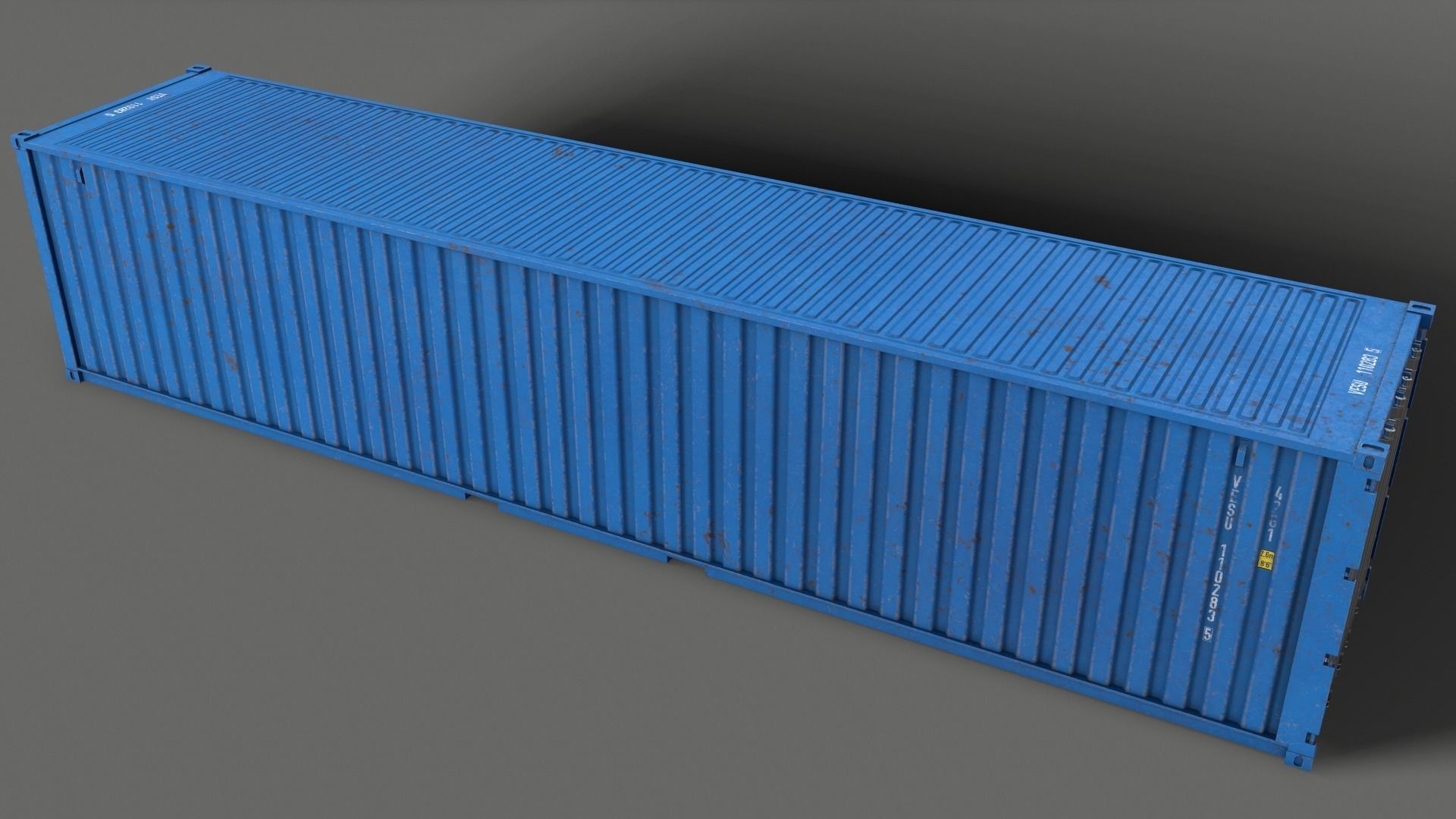 PBR 40 ft Shipping Cargo Container - Multi color Pack 3D Model Collection_58