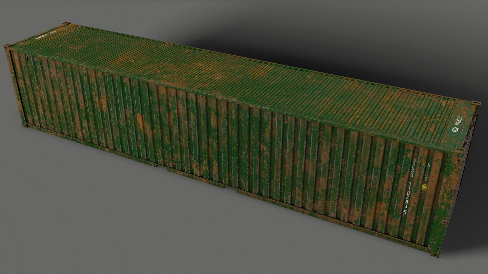 PBR 40 ft Shipping Cargo Container - Multi color Pack 3D Model Collection_74