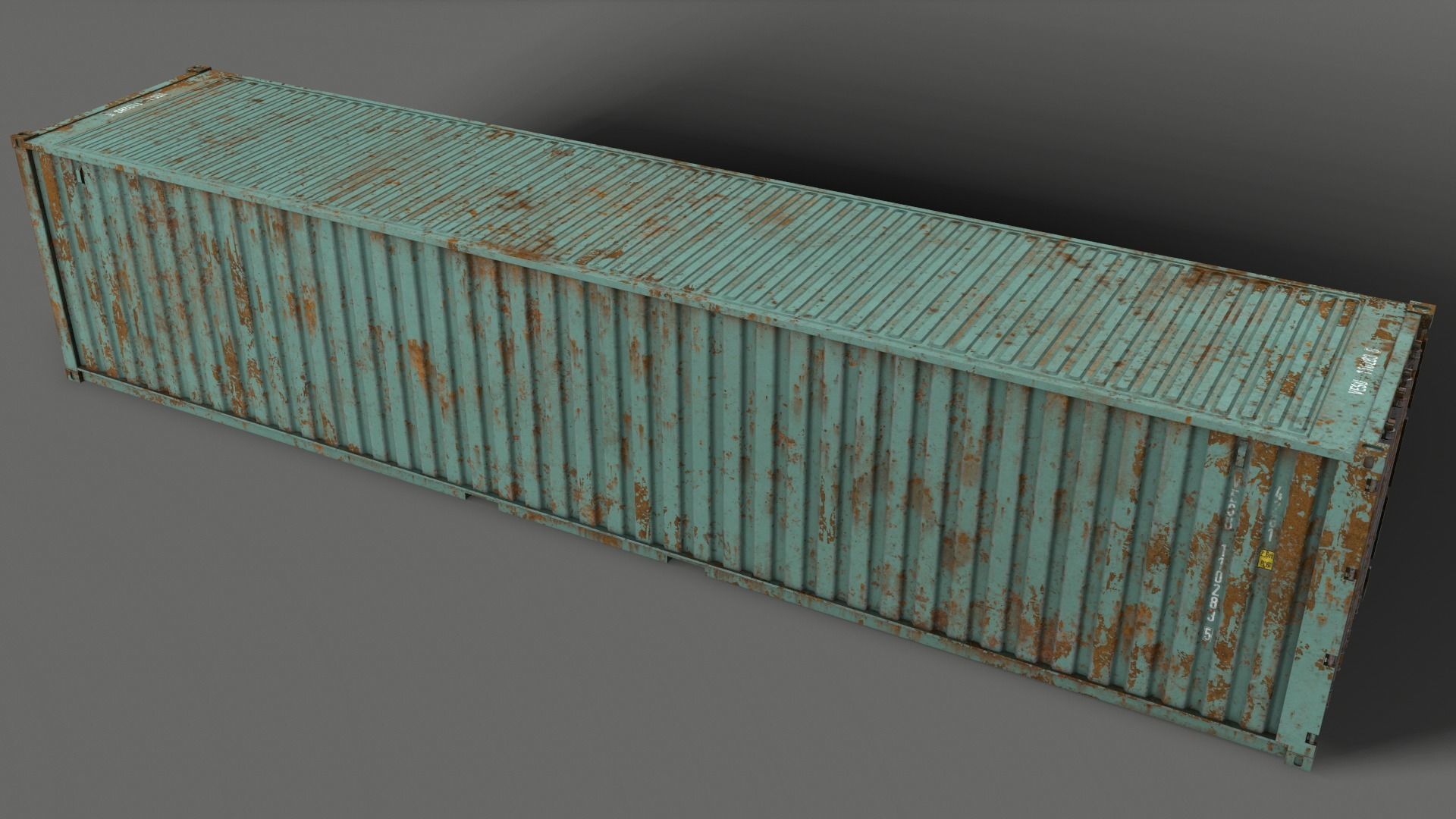 PBR 40 ft Shipping Cargo Container - Multi color Pack 3D Model Collection_71