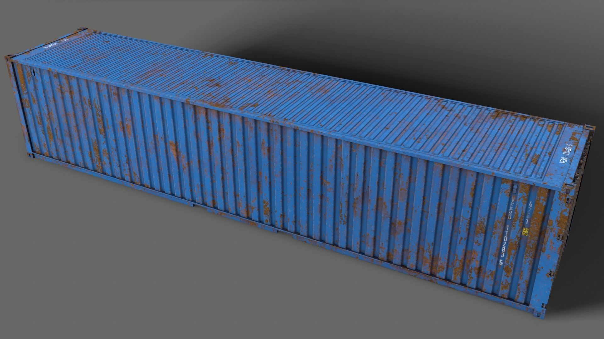 PBR 40 ft Shipping Cargo Container - Multi color Pack 3D Model Collection_59