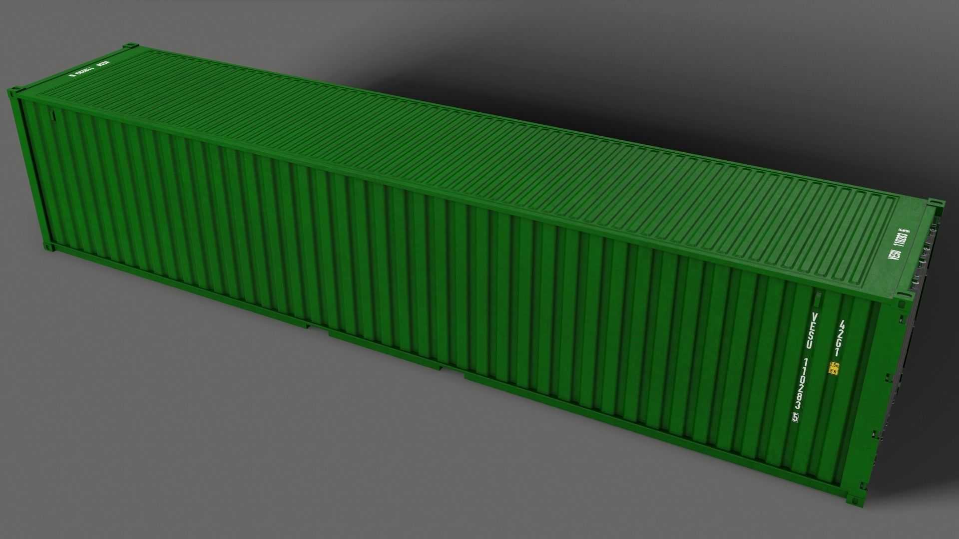 PBR 40 ft Shipping Cargo Container - Multi color Pack 3D Model Collection_66