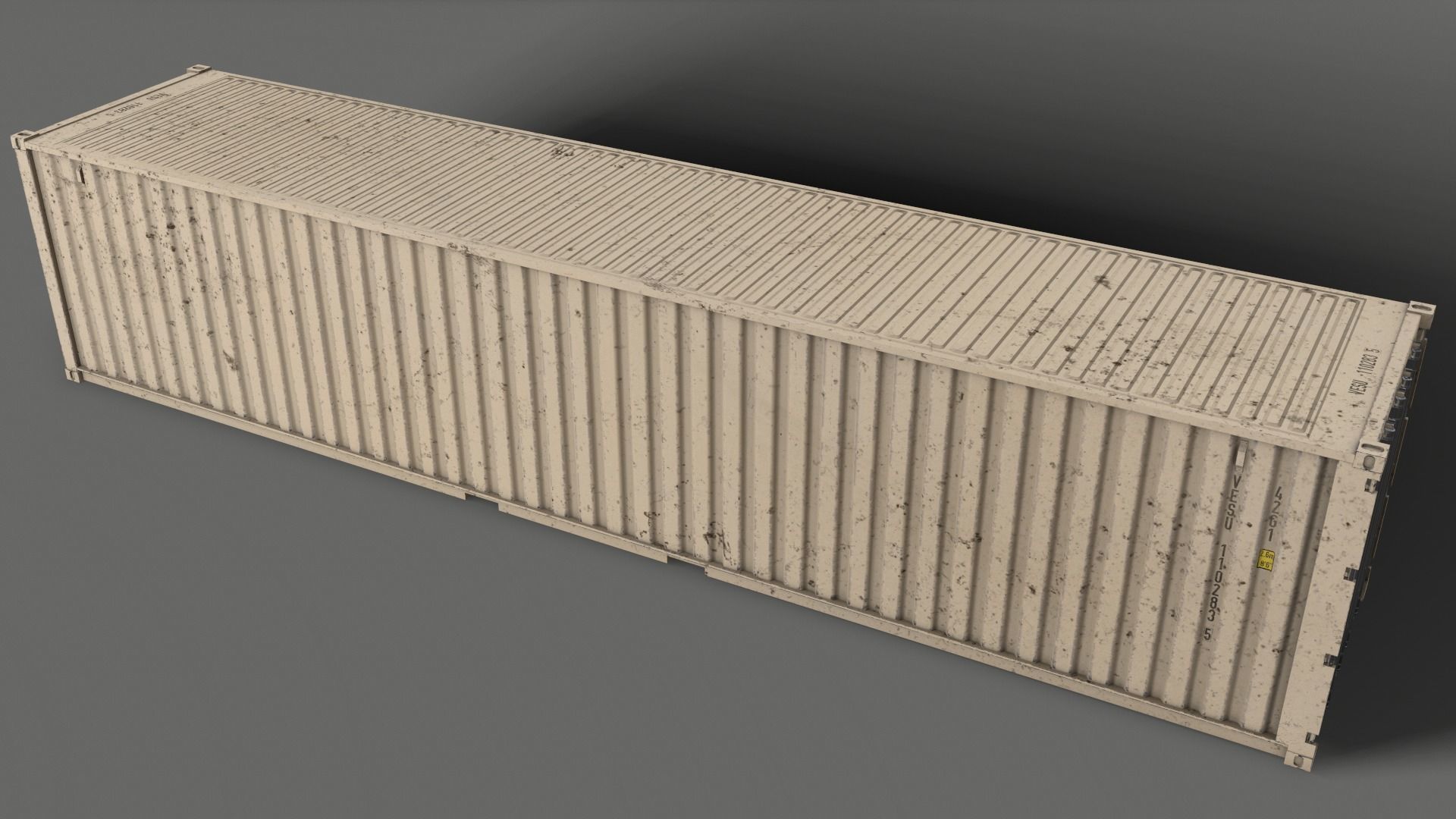 PBR 40 ft Shipping Cargo Container - Multi color Pack 3D Model Collection_79