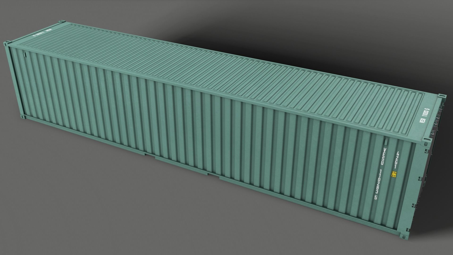 PBR 40 ft Shipping Cargo Container - Multi color Pack 3D Model Collection_69