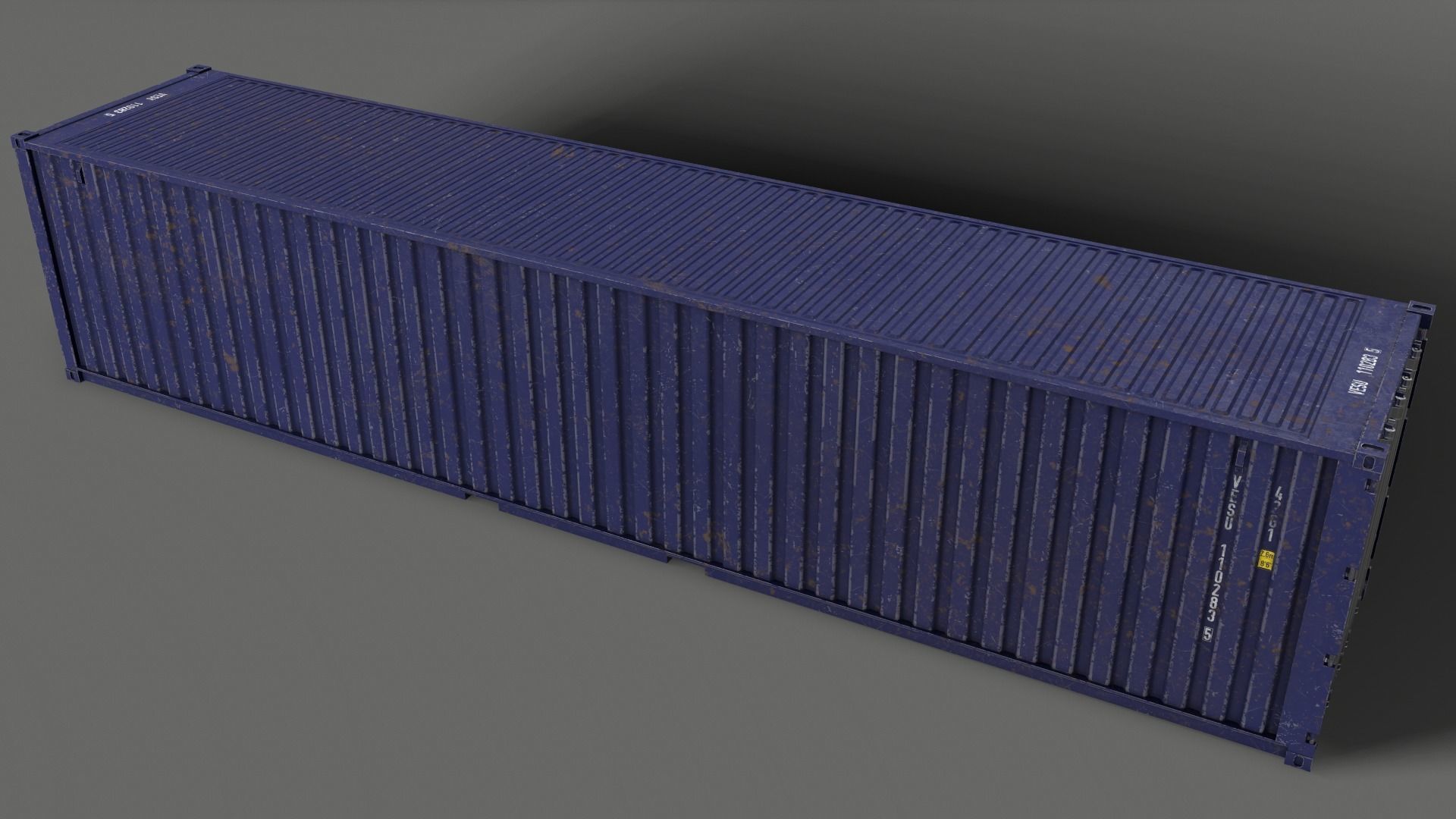 PBR 40 ft Shipping Cargo Container - Multi color Pack 3D Model Collection_61