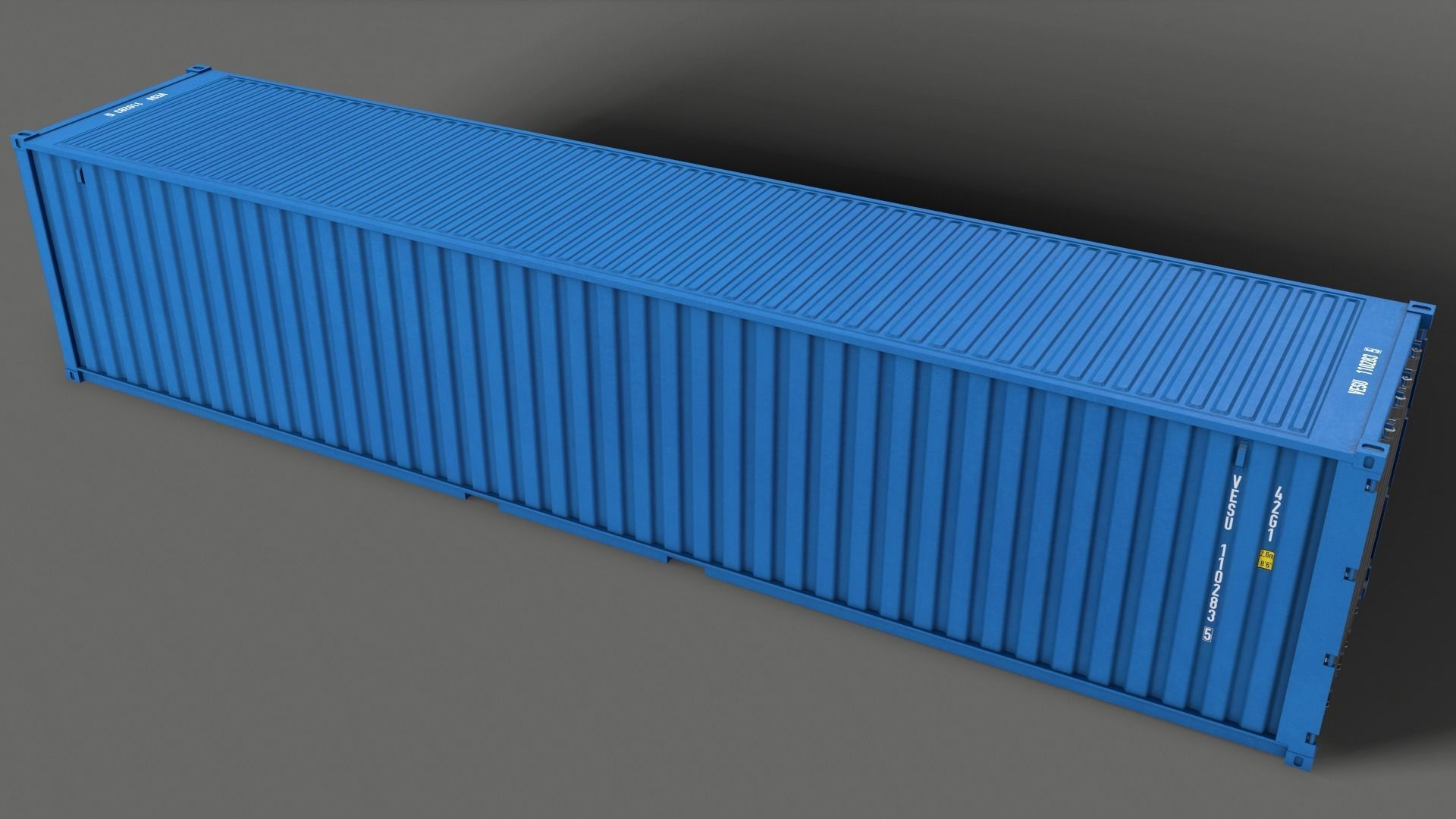 PBR 40 ft Shipping Cargo Container - Multi color Pack 3D Model Collection_57