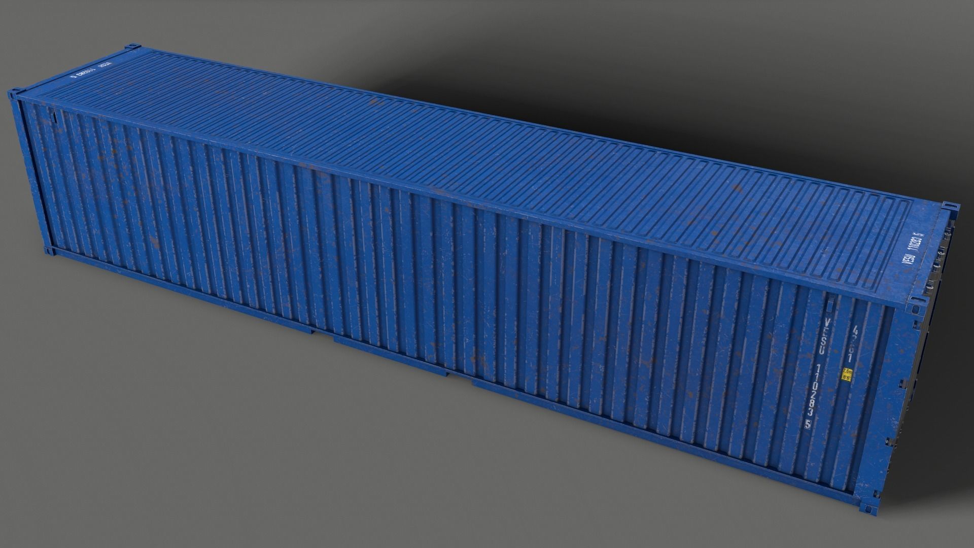 PBR 40 ft Shipping Cargo Container - Multi color Pack 3D Model Collection_55