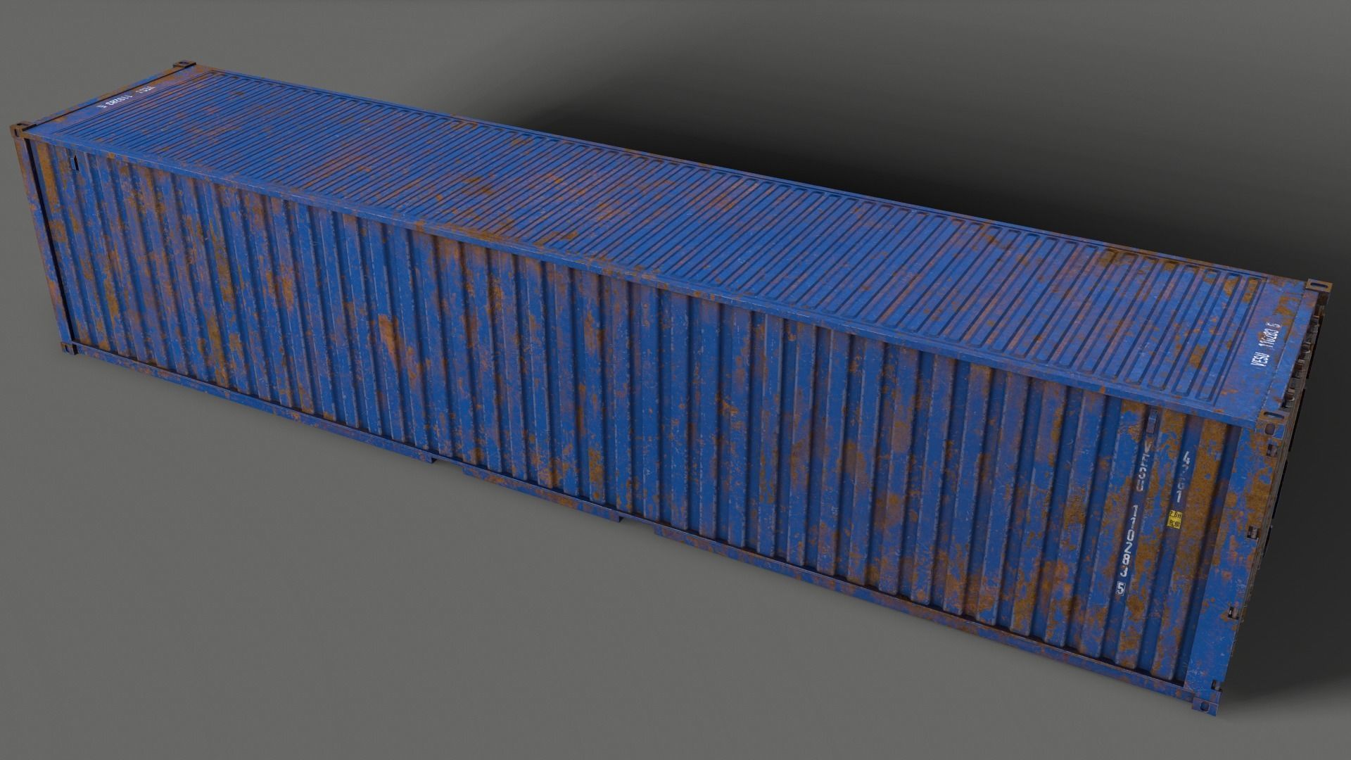 PBR 40 ft Shipping Cargo Container - Multi color Pack 3D Model Collection_56