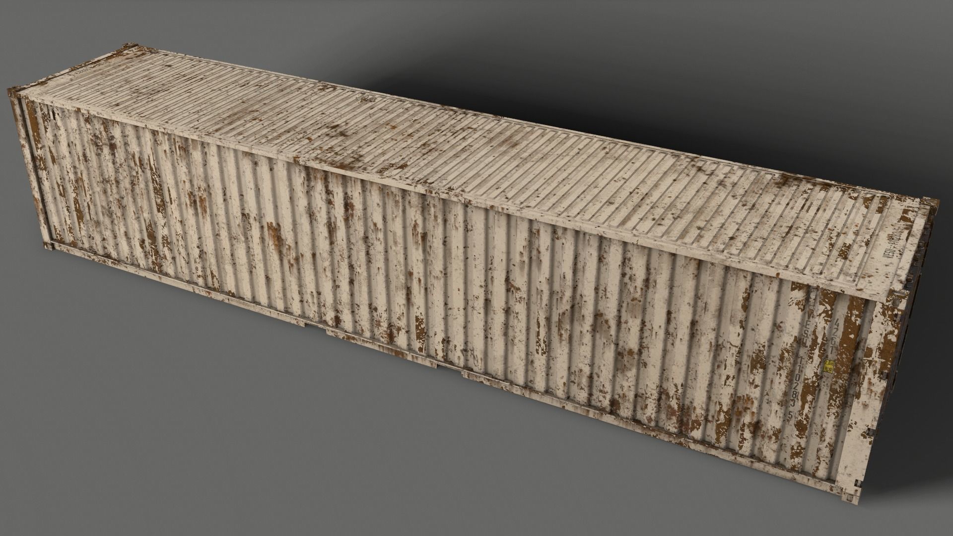 PBR 40 ft Shipping Cargo Container - Multi color Pack 3D Model Collection_80