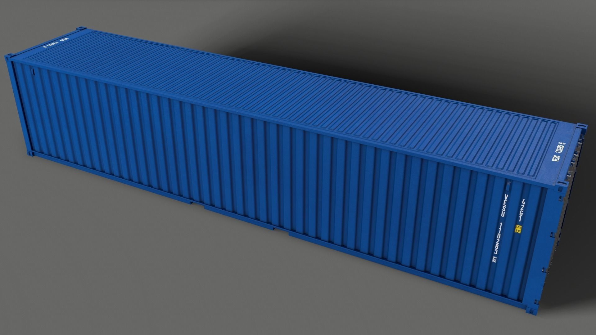 PBR 40 ft Shipping Cargo Container - Multi color Pack 3D Model Collection_54