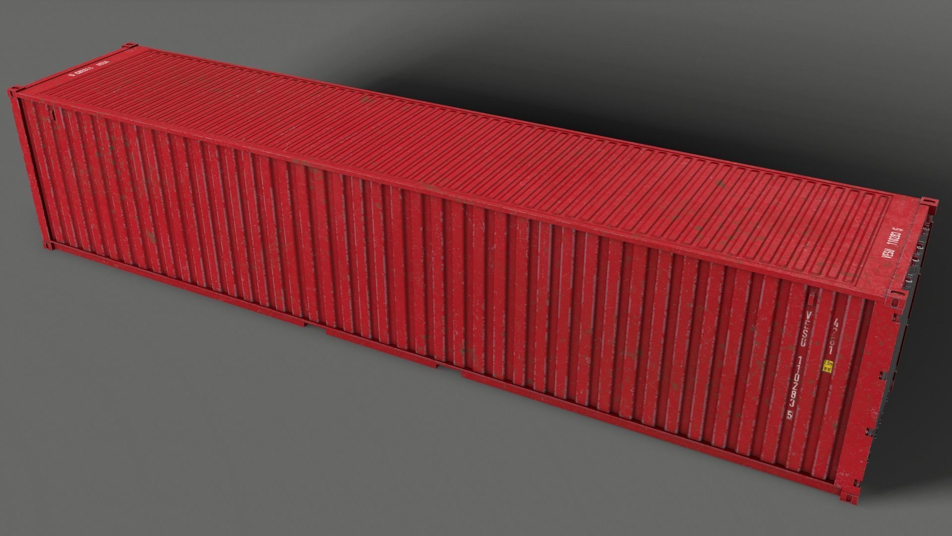 PBR 40 ft Shipping Cargo Container - Multi color Pack 3D Model Collection_64