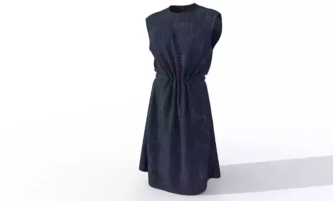 woman denim dress tunic