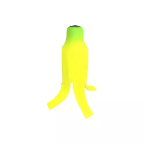 Banana Peel V1 001 Low-poly 3D model