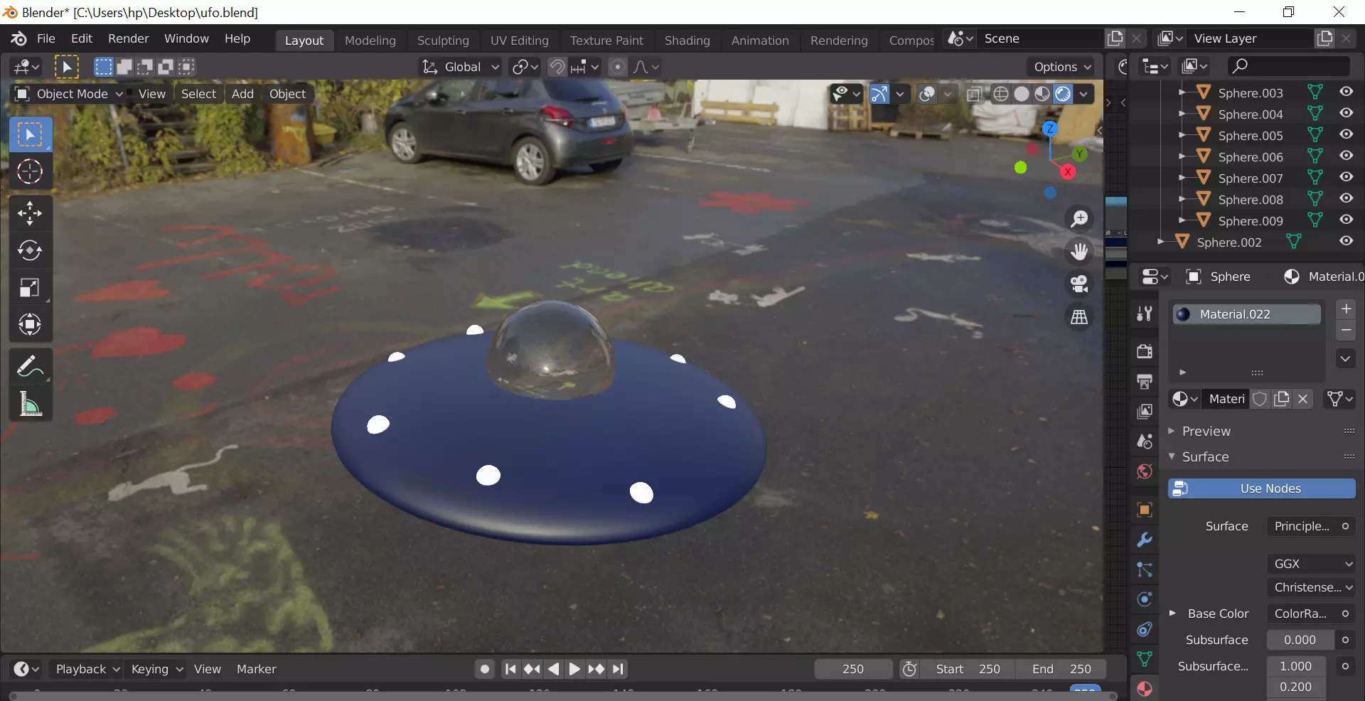 ufo blend 3D model_0
