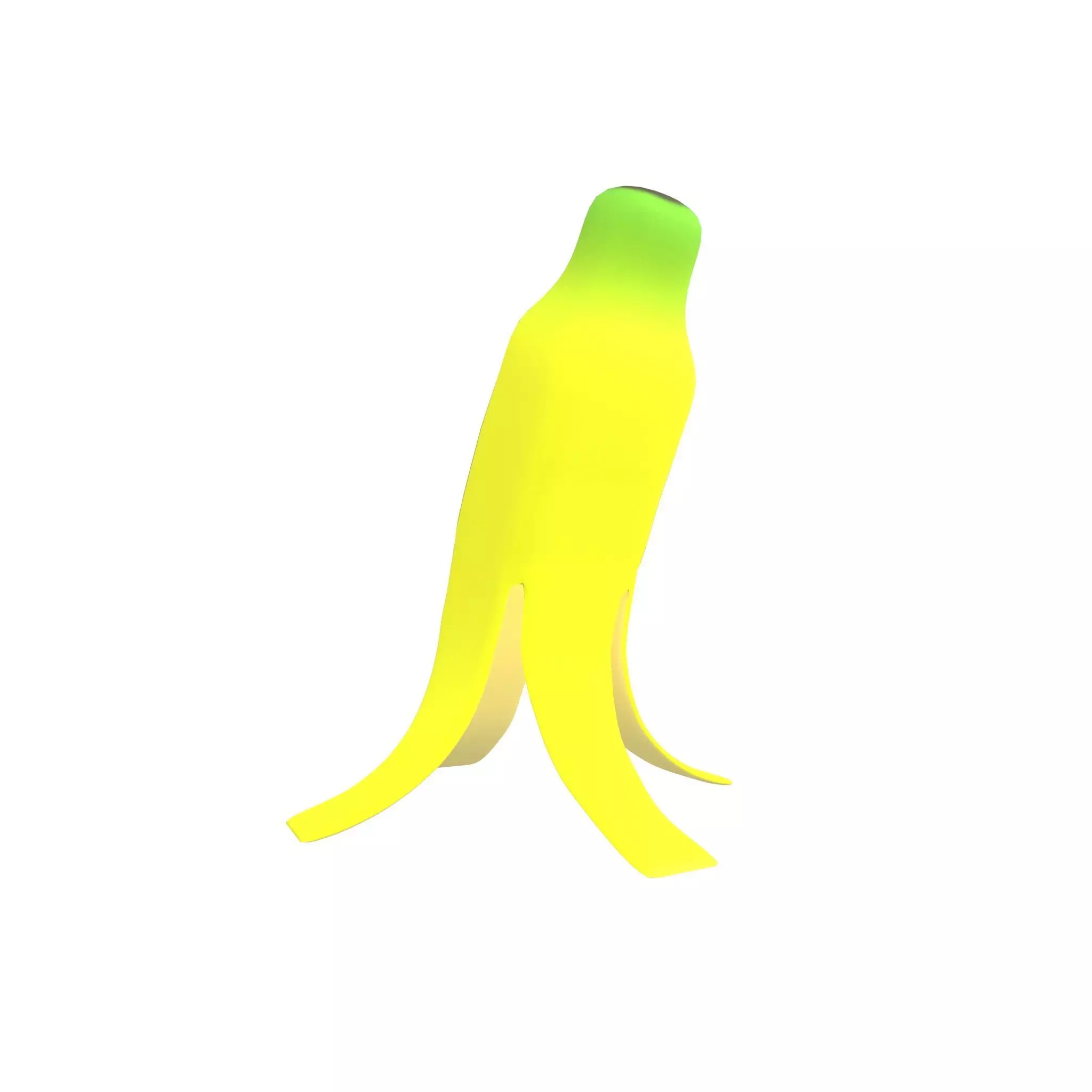 Banana Peel V2 001 Low-poly 3D model