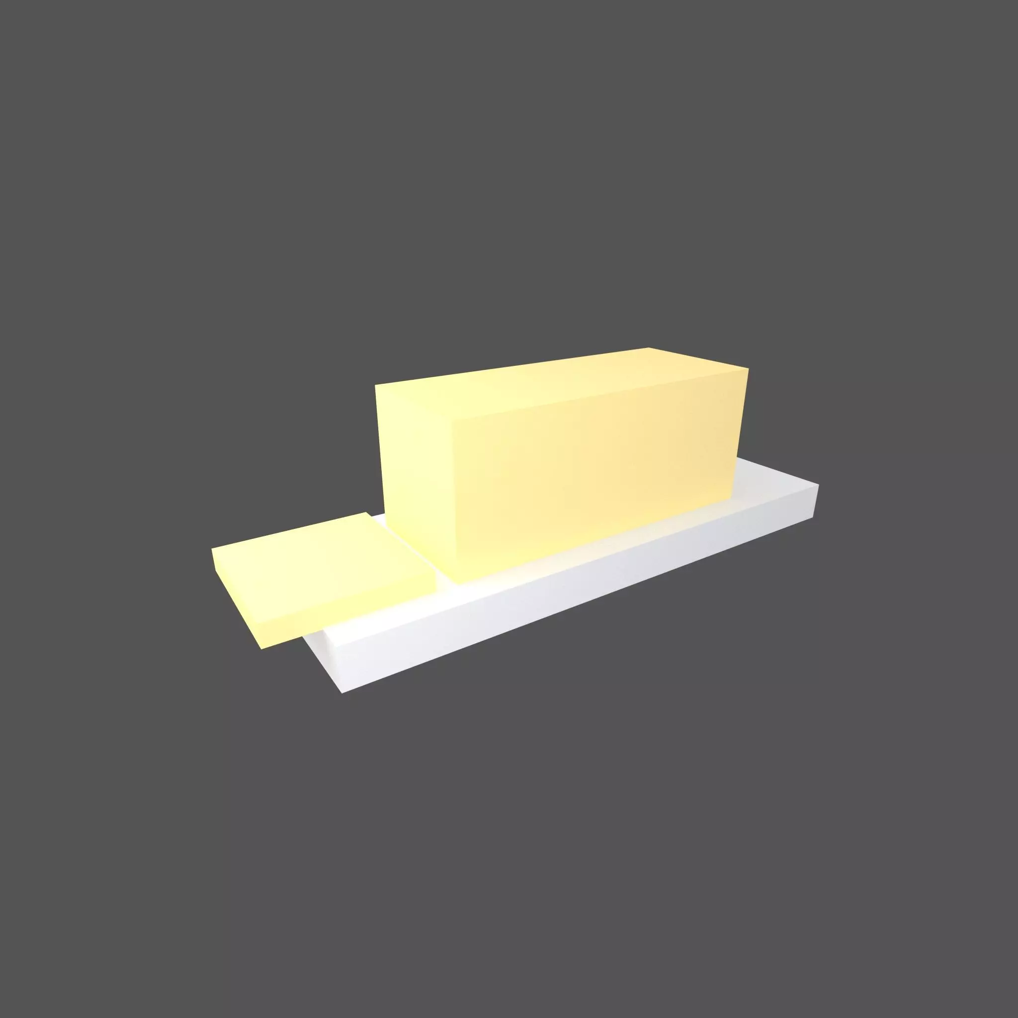 Butter v1 001 Low-poly 3D model_0