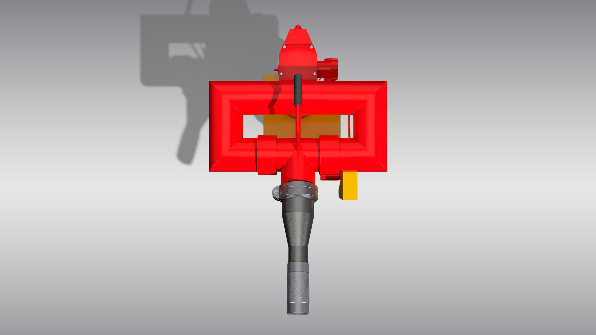 Oscillating Fire Monitor 3D model_4