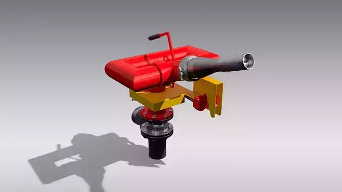 Oscillating Fire Monitor 3D model