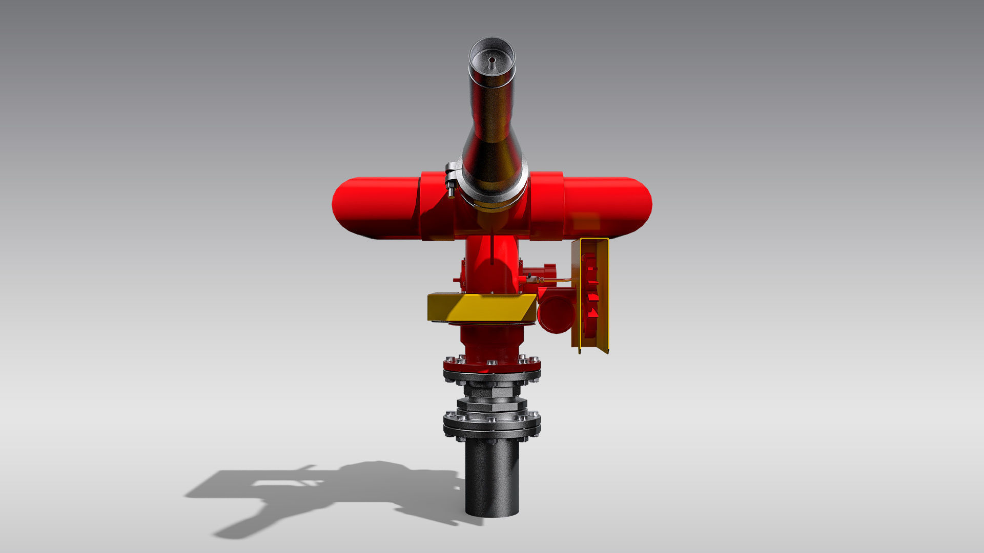 Oscillating Fire Monitor 3D model_3