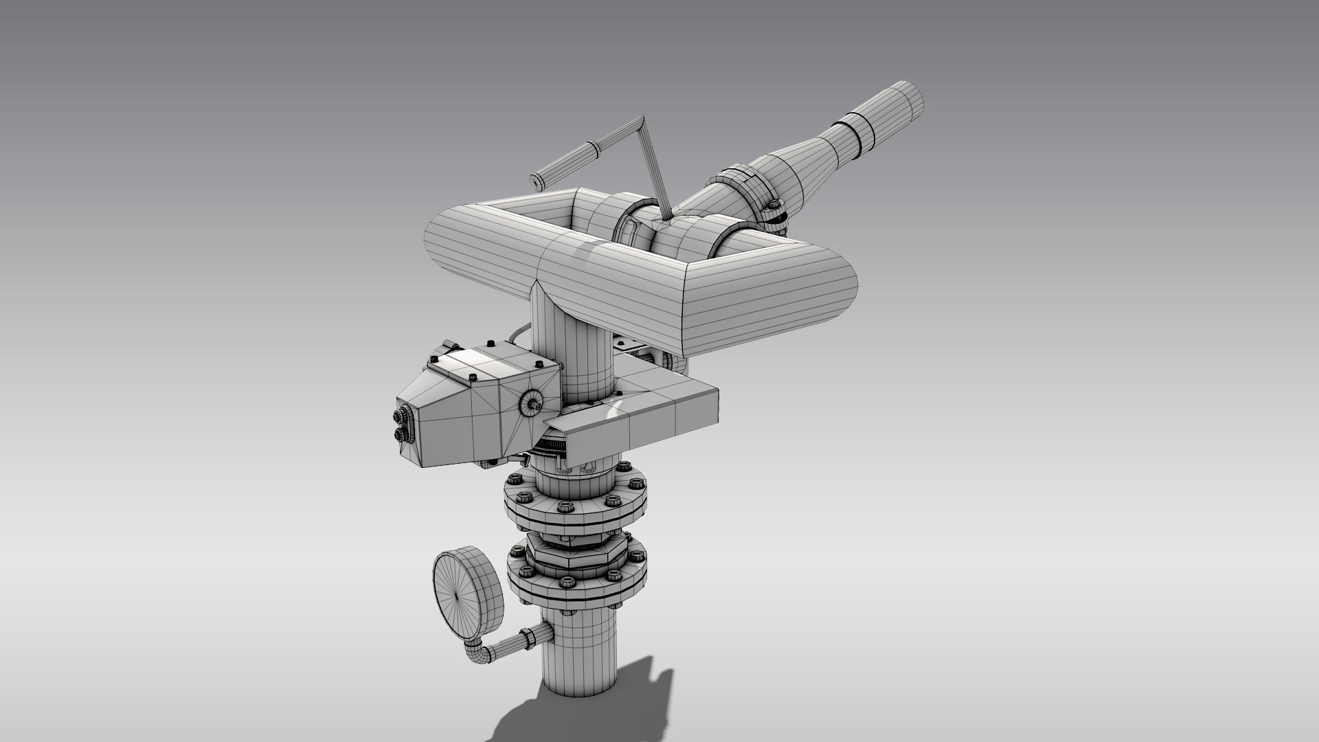 Oscillating Fire Monitor 3D model_14