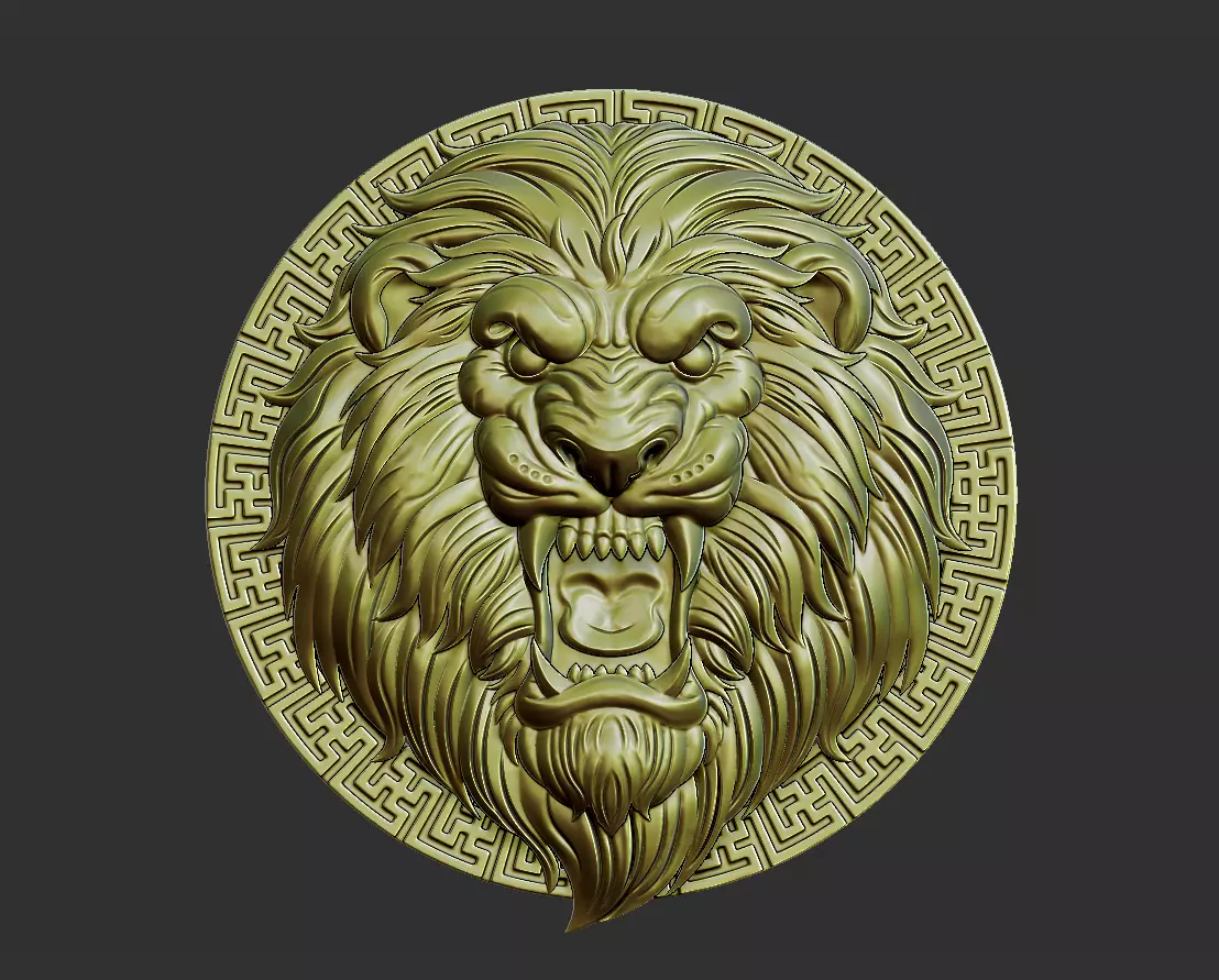 lion head 3D print model