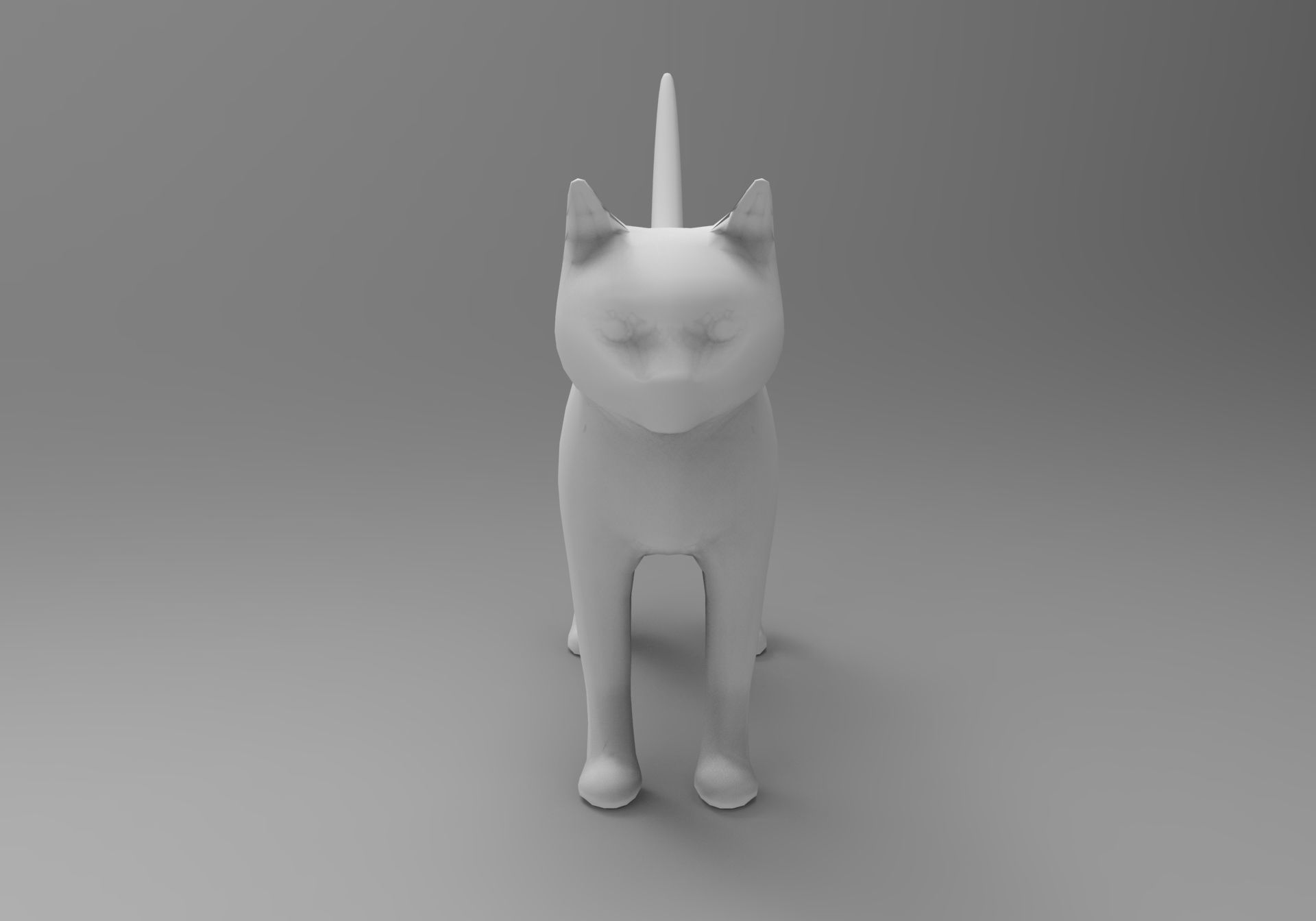 3d Cat Animated Model low poly   Low-poly 3D model_27