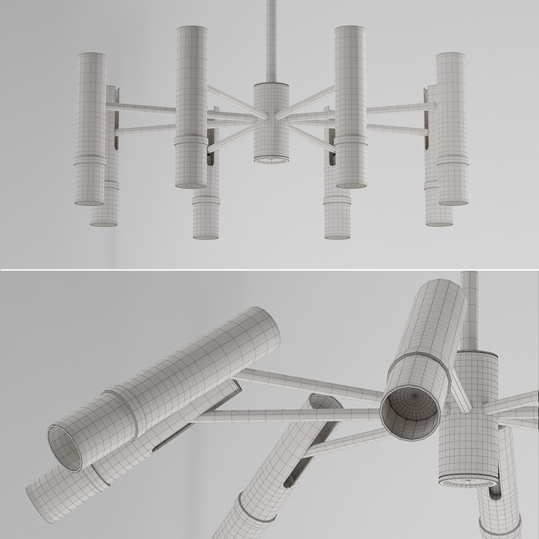 Lampatron React 9 lamps 3D model_4