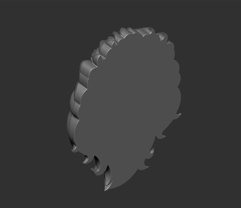 lion head 3D print model_4