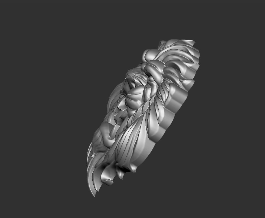 lion head 3D print model_3