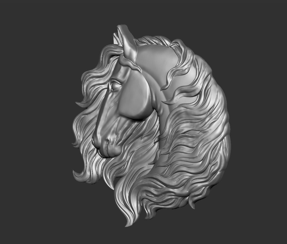 Horse Head 3D print model_1
