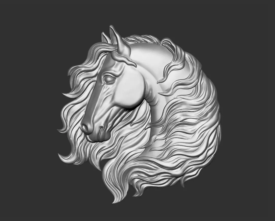 Horse Head 3D print model_0