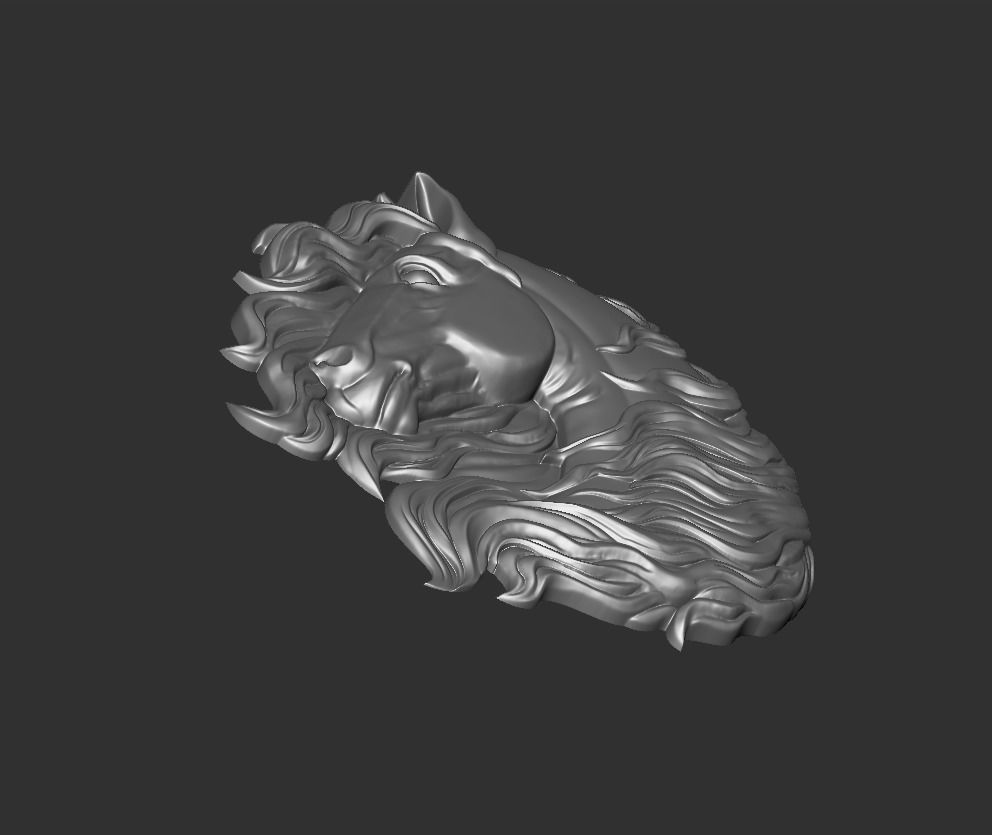 Horse Head 3D print model_7