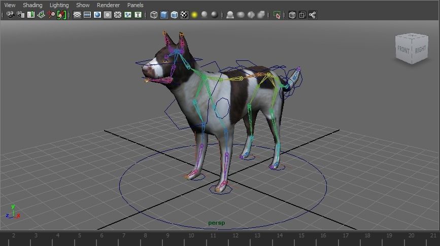 3D Dog animated low poly 3d Low-poly 3D model_22