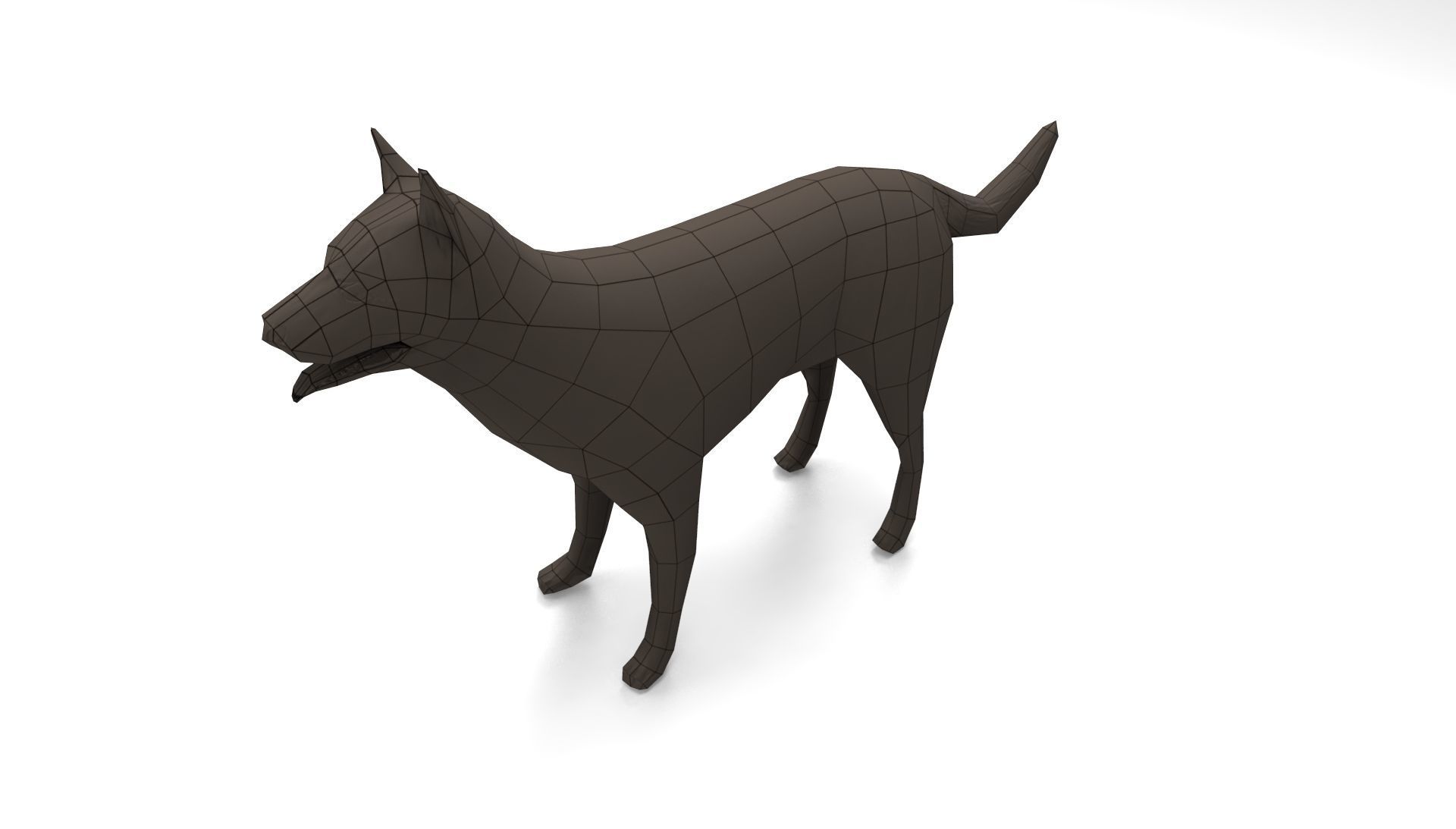 3D Dog animated low poly 3d Low-poly 3D model_16