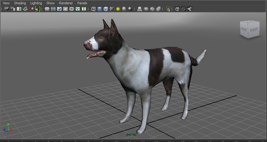 3D Dog animated low poly 3d Low-poly 3D model_23