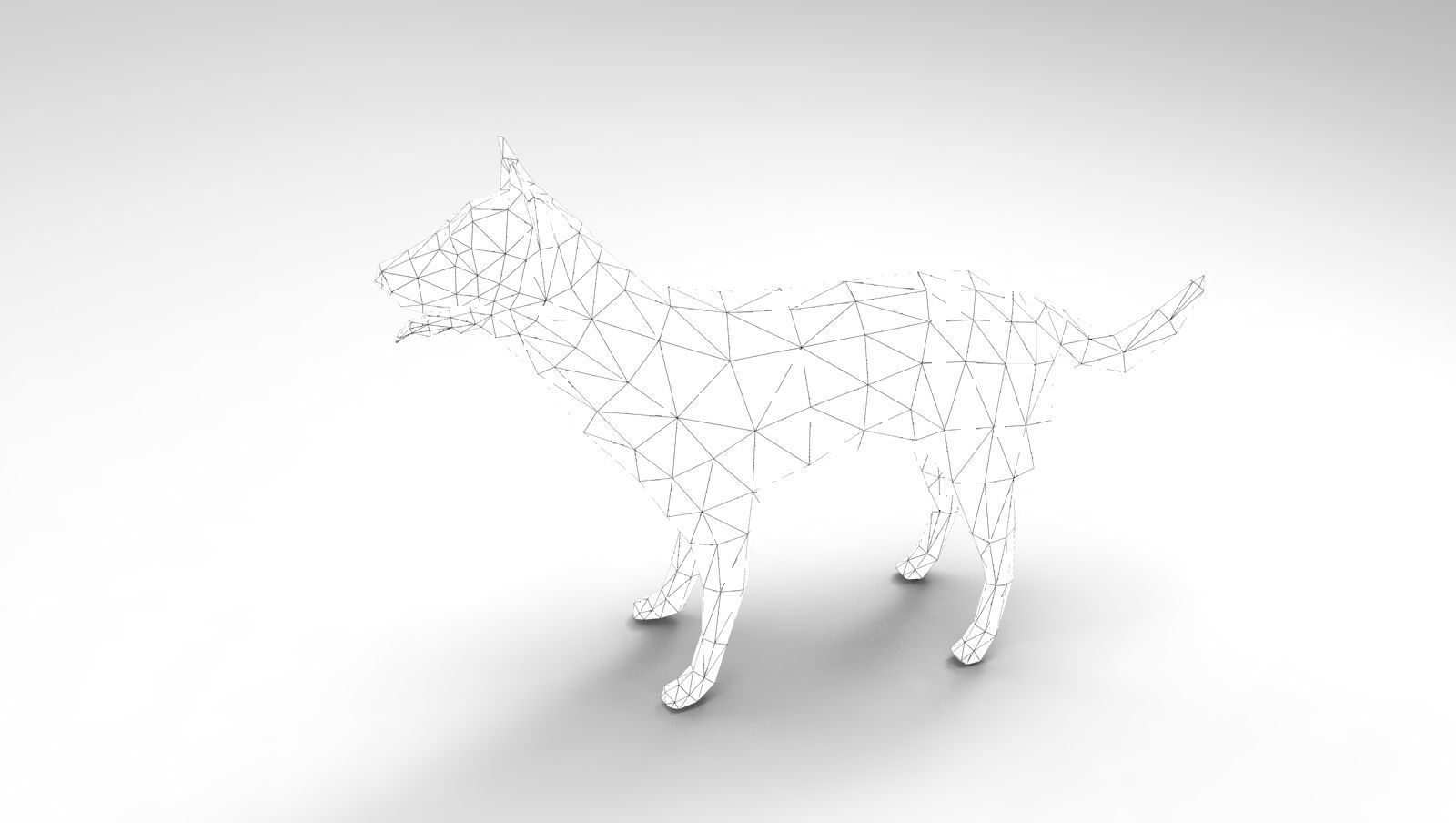 3D Dog animated low poly 3d Low-poly 3D model_20