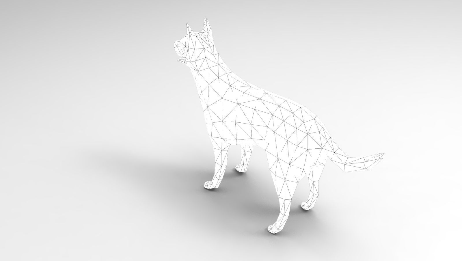 3D Dog animated low poly 3d Low-poly 3D model_19