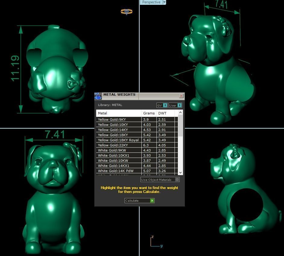 charm dog free Free 3D print model_1