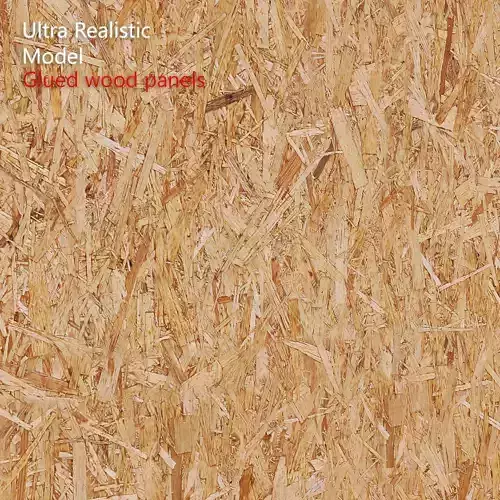 Ultra realistic  Oriented strand board panels Scan 3D model