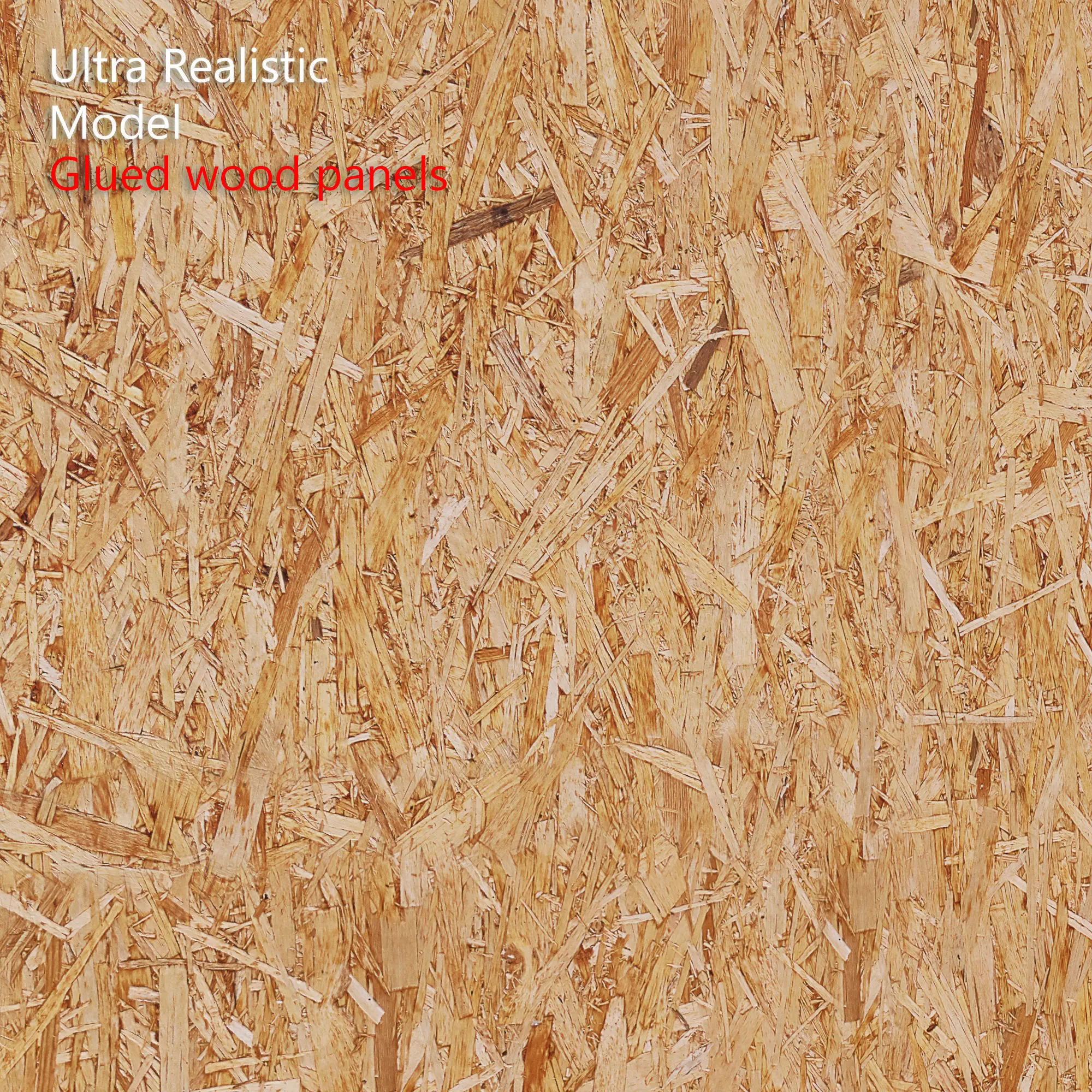Ultra realistic  Oriented strand board panels Scan 3D model_0