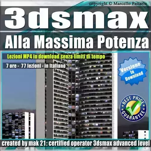 3ds max  alla Massima Potenza Tutorial MP4 3D model